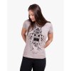 CZ : Dámské tričko s broukem tesařík alpský, organická bavlna, autor Lucie Tatarová  / ENG: Women t-shirt with beetle Rosalia alpina, organic cotton and hand printed by water based inks, artist : Lucie Tatarova