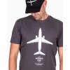 sede tricko s letadlem boeing 737 eeroplane
