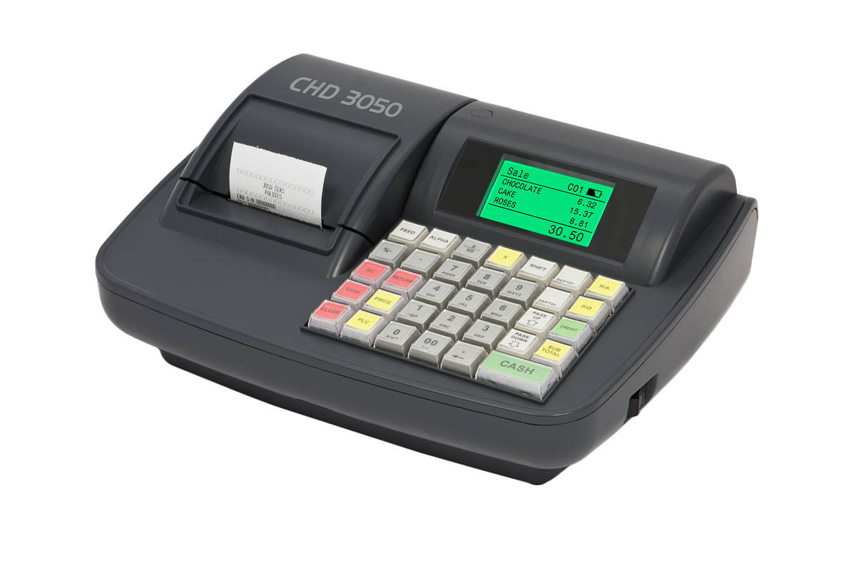 Tlačítková registrační pokladna CHD 3050 EET k zapůjčení