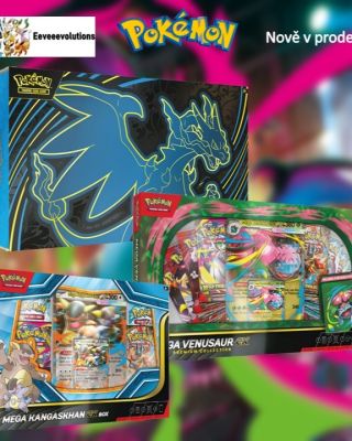 Novinky právě dorazily! 🚀 Do prodeje přistály hned tři žhavé produkty: ✨ Mega Charizard X ex Ultra Premium Collection 🌿...