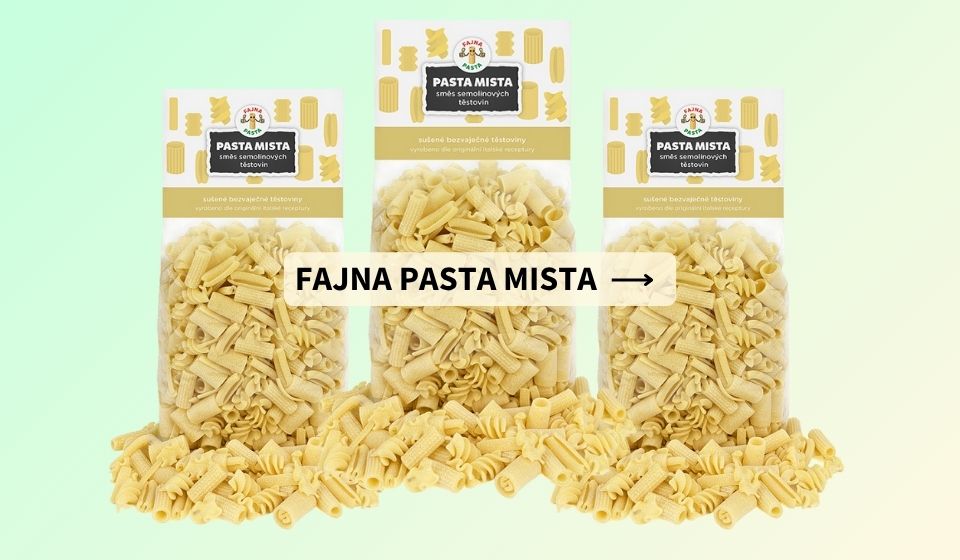 Novinka - těstoviny PASTA MISTA - k zakoupení na www.efajnapasta.cz