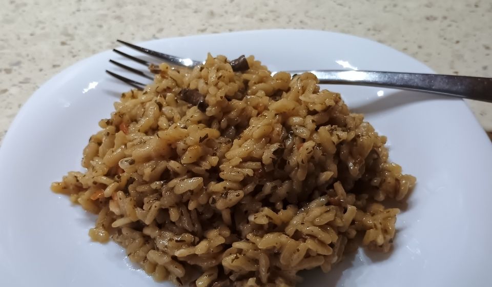 Rizoto uvařené al dente.