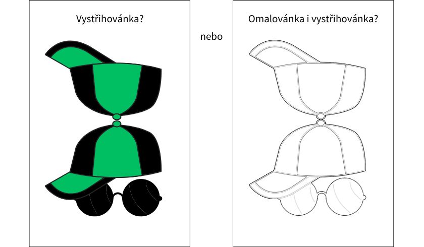 Vystřihovánka a omalovánka Nudlové rodinky "naživo"