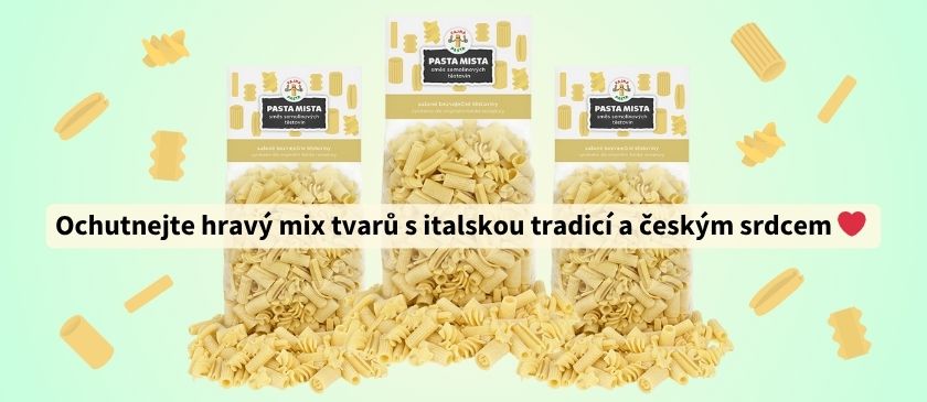 Nové těstoviny PASTA MISTA.