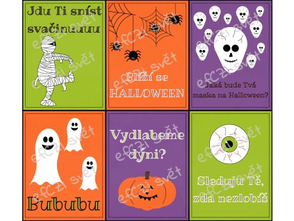 Svačinové kartičky: Halloween