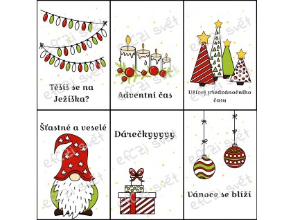Svačinové kartičky: Adventní čas