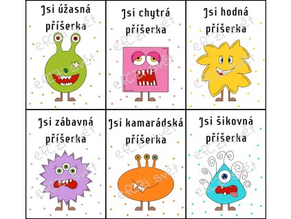 Svačinové kartičky: Příšerky