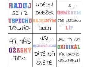 Svačinové kartičky: Duhové vzkazy
