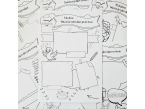 Scrapbook předlohy - DUBEN