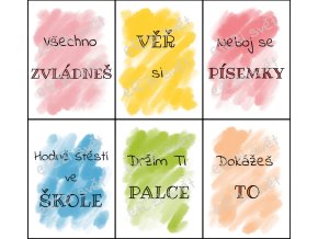 Svačinové kartičky: Školní texty