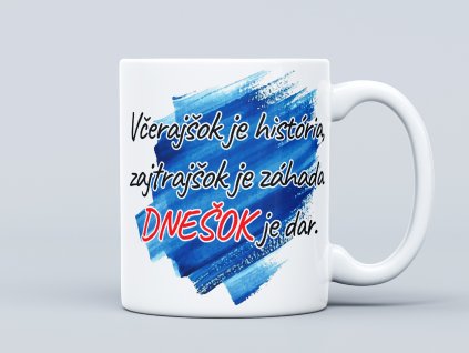 včerajšok je historia kopie mockup
