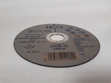Řezný kotouč TAF ZOOM 125x1,0