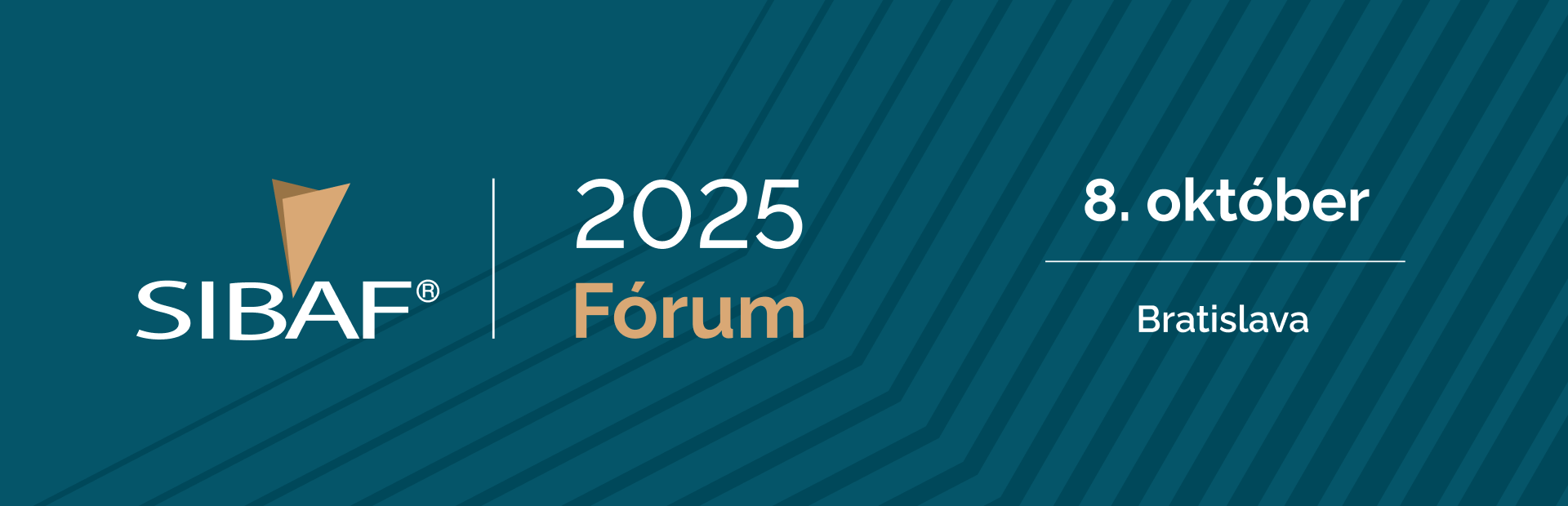 SIBAF forum 2025 - Rezervijte si termín