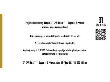 voucher EFI SPA HOTEL vzor