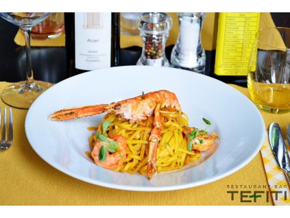 tagliolini bisque