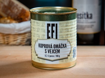 Koprová omáčka s vejcem, baleno po 1 porci