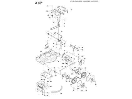 Kosačka na trávu Husqvarna LC 53B e
