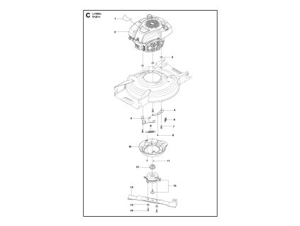 Kosačka na trávu Husqvarna LC 53B e