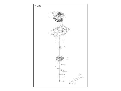Kosačka na trávu Husqvarna LC 53 e