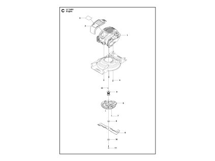 Kosačka na trávu Husqvarna LC 348V