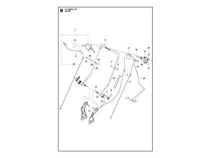 Kosačka na trávu Husqvarna LC 348VE