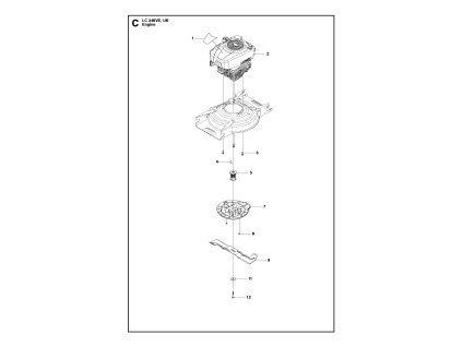 Kosačka na trávu Husqvarna LC 348VE