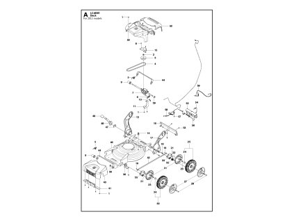 Kosačka na trávu Husqvarna LC 48VE