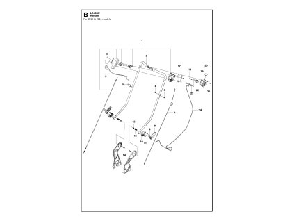 Kosačka na trávu Husqvarna LC 48VE