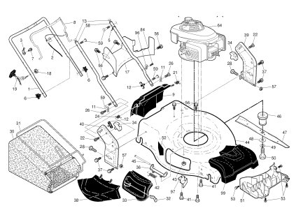 Kosačka na trávu Husqvarna LC 56