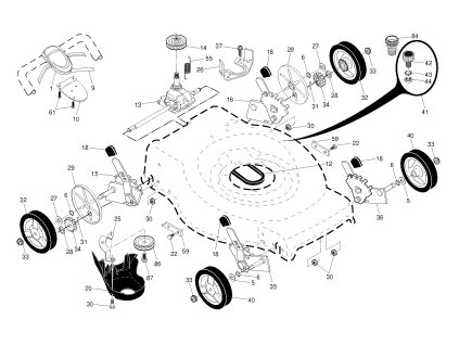 Kosačka na trávu Husqvarna LC 56