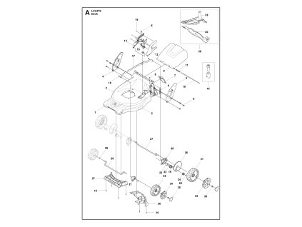 Kosačka na trávu Husqvarna LC 247S