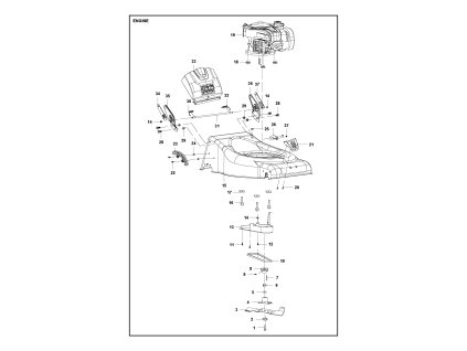 Kosačka na trávu Husqvarna LC 140S