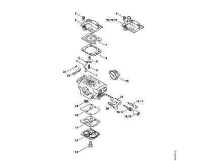 MS 231 C-BE - rozkres