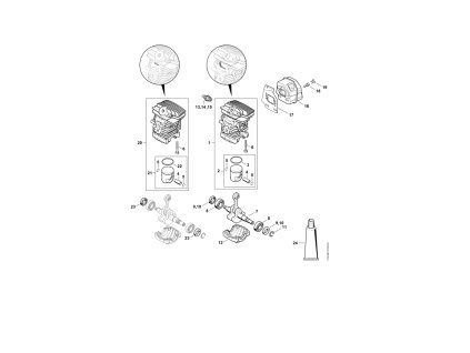 MS 211 C-BE - rozkres