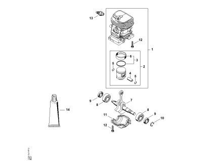 MS 170 2-MIX - rozkres