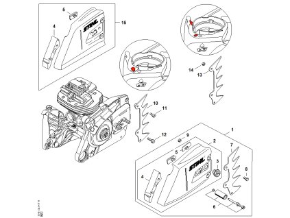 MS 661 C-M - rozkres
