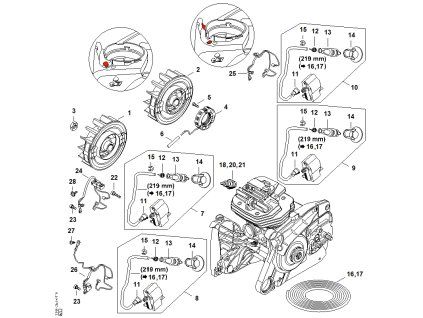 MS 661 C-M - rozkres
