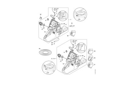 MS 661 C-M - rozkres
