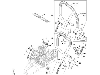 MS 661 C-M - rozkres