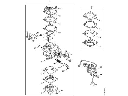 MS 661 C-M W - rozkres