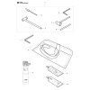 Krovinorez Husqvarna 555RXT - rozkres