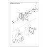 Krovinorez Husqvarna 333R Mark II - rozkres
