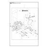 Reťazová píla Husqvarna 450 II - rozkres