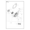 Reťazová píla Husqvarna 585 - rozkres