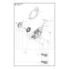 Reťazová píla Husqvarna 592 XP® - rozkres