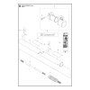 Krovinorez Husqvarna 543RS - rozkres