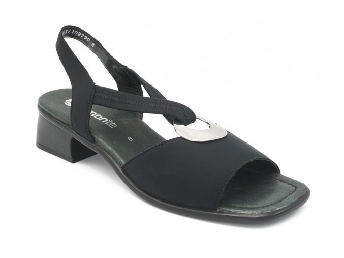 Dámská nadměrná obuv letní černá se sponou 1