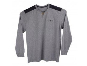 Pánská mikina šedá hránek