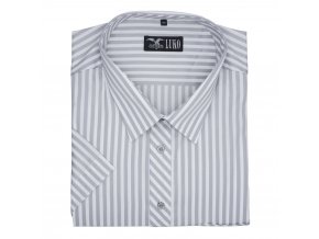 Pánská nadměrná košile šedá pruh K1