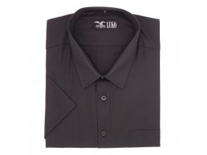 Pánská nadměrná košile černá s proužkem K 1